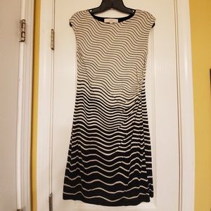 Sleeveless Dress Black and White